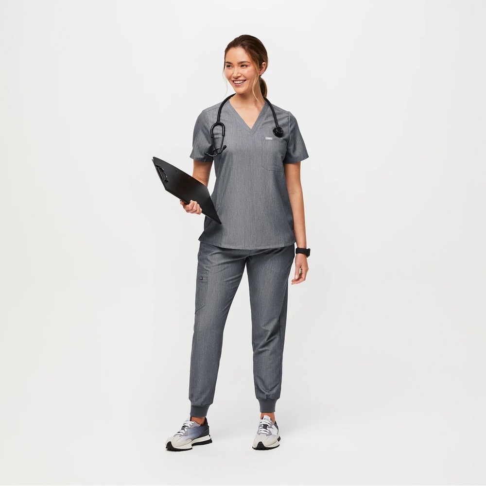 Gray Women's Scrub Set